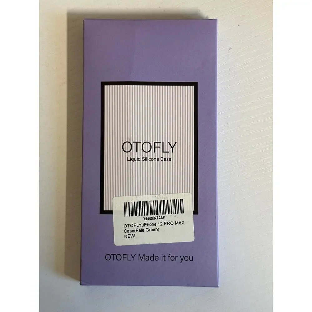 Otofly iPhone 12 Pro Max Case Liquid Silicon Pale Green 4-Layer Protection NWT